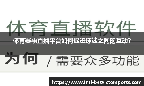 体育赛事直播平台如何促进球迷之间的互动？